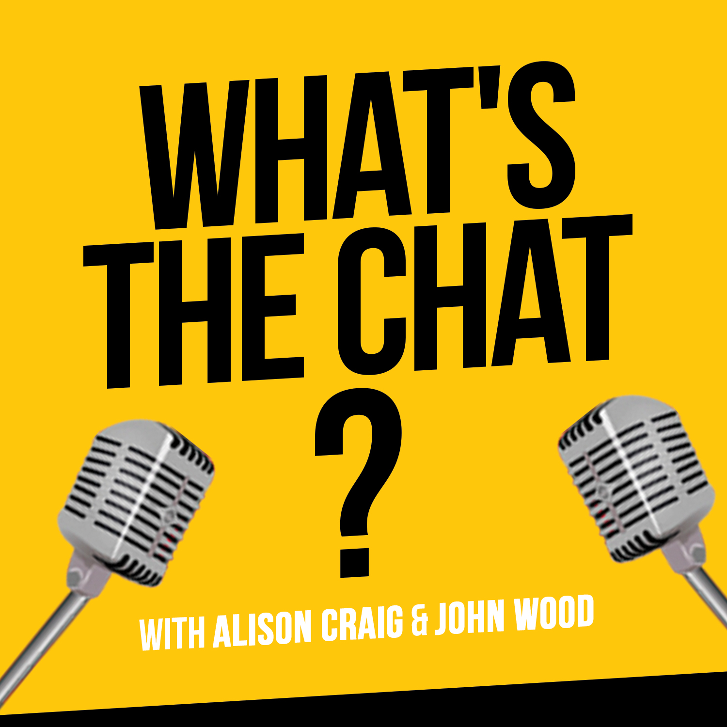 Ep. 3. What’s The Chat?  Podcast Alison Craig and John Wood.